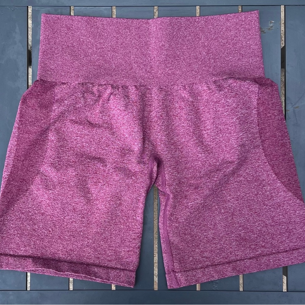 NVGTN Pink High-Waisted Seamless Shorts